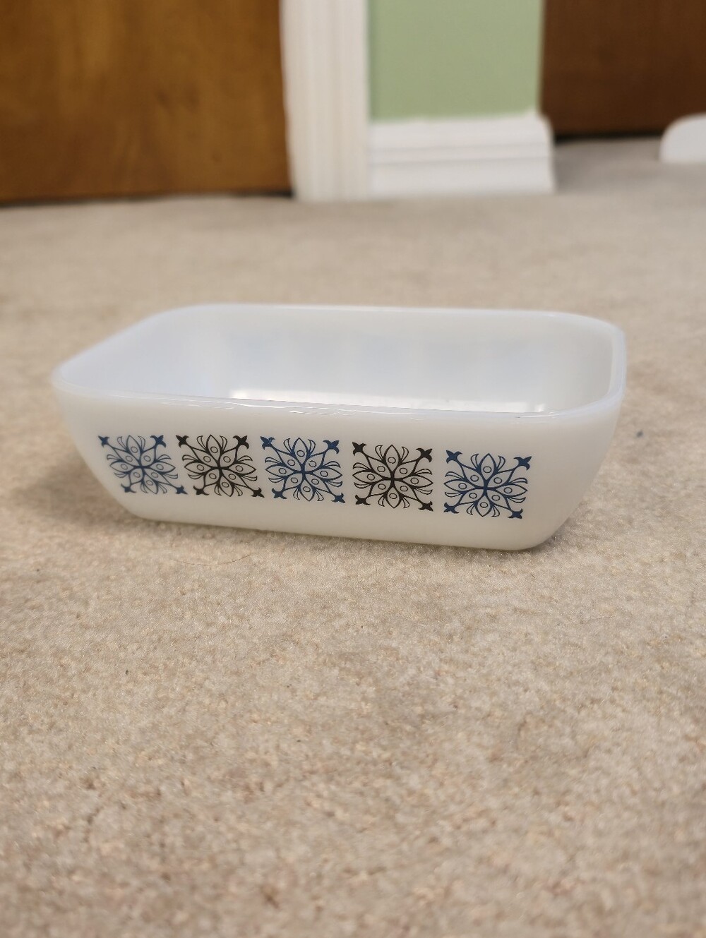 JAJ Pyrex White Milk Glass Small Chelsea Casserole Butter